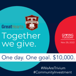 Together we give. One day. One goal. $10,000. Giving Tuesday.