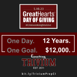 Great Hearts Day of Giving $12000 goal